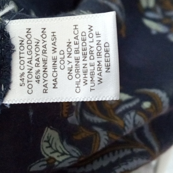 LOFT cotton rayon sheer oversized top Sm - Picture 10 of 11